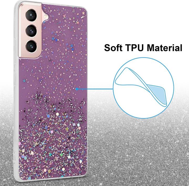 Actual product image Cadorabo TPU cover sparkling glitter (Samsung Galaxy S21 5G)