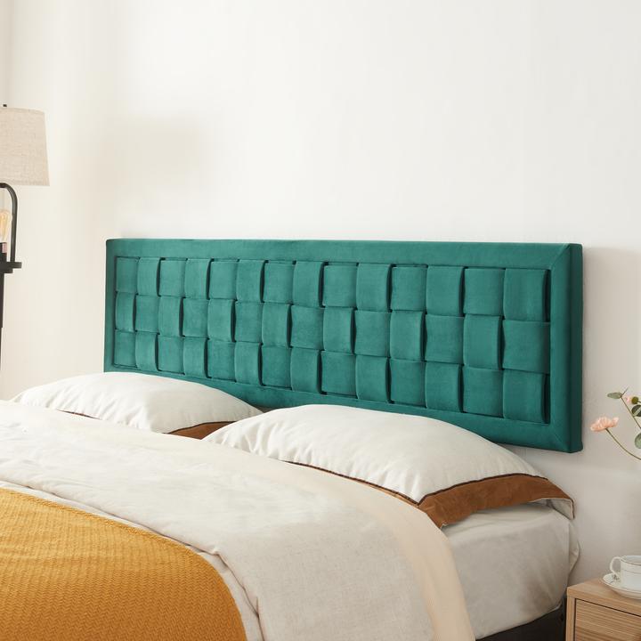 En.Casa Headboard Tervo 140x50 cm velvet green