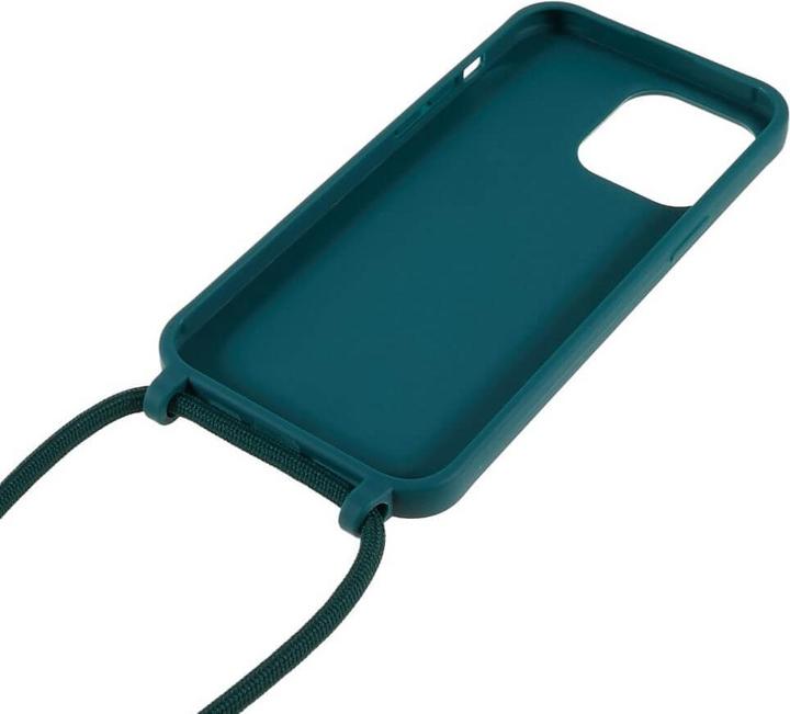 Actual product image Cover-Discount iPhone 14 Pro Max - Case with lanyard dark green
