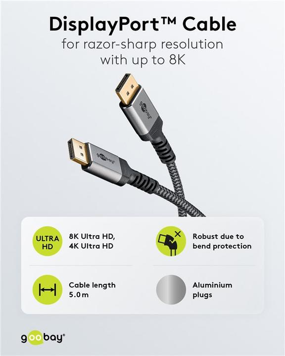 Produktbild Goobay DisplayPort – DisplayPort (5 m, DisplayPort)