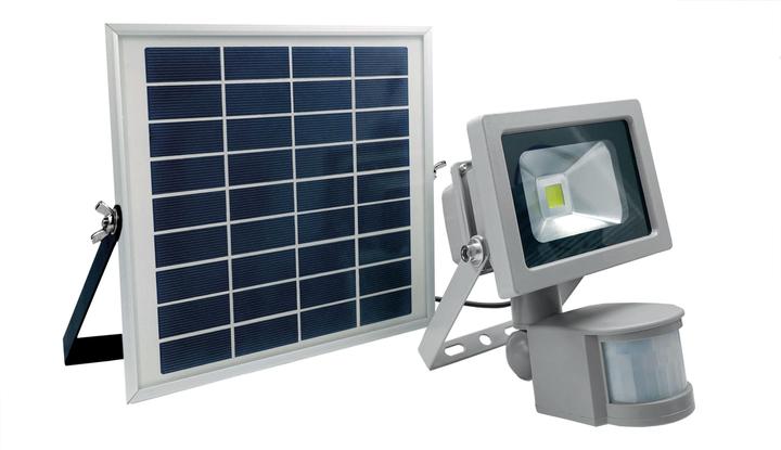 Actual product image As - Schwabe LED solar spotlight with motion detector (550 lm, IP44)