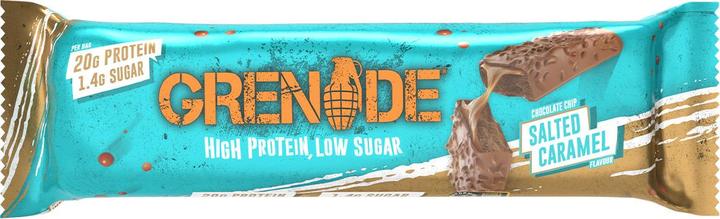 Actual product image Grenade Carb Killa Chocolate Chip Salted Caramel Protein Bar (12x60g) (Caramel, Nougat, Chocolate, 12 pcs., 810 g)