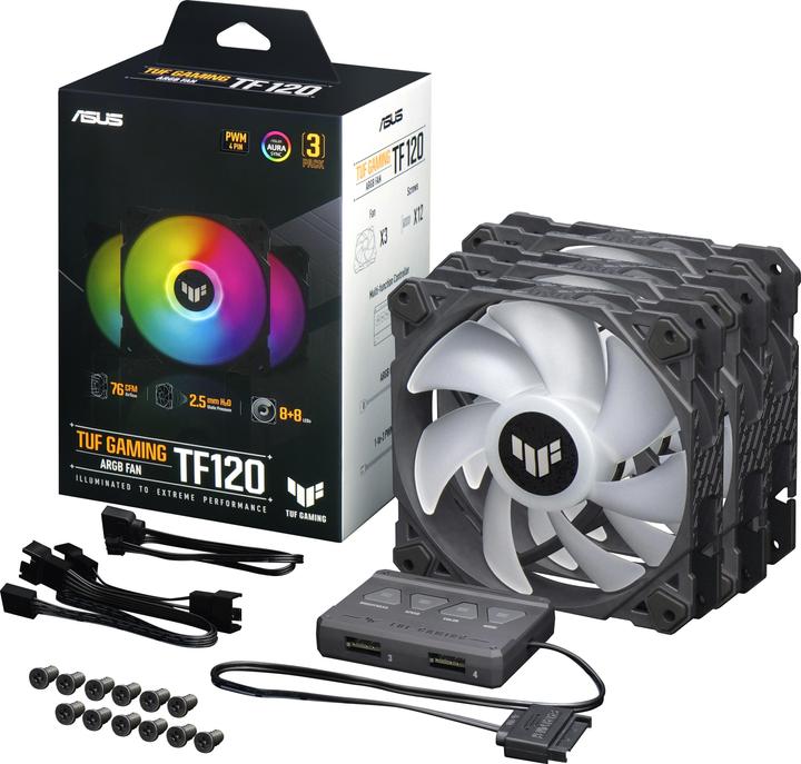 Produktbild ASUS TUF Gaming TF120 ARGB 3er Pack (120 mm, 3 x)