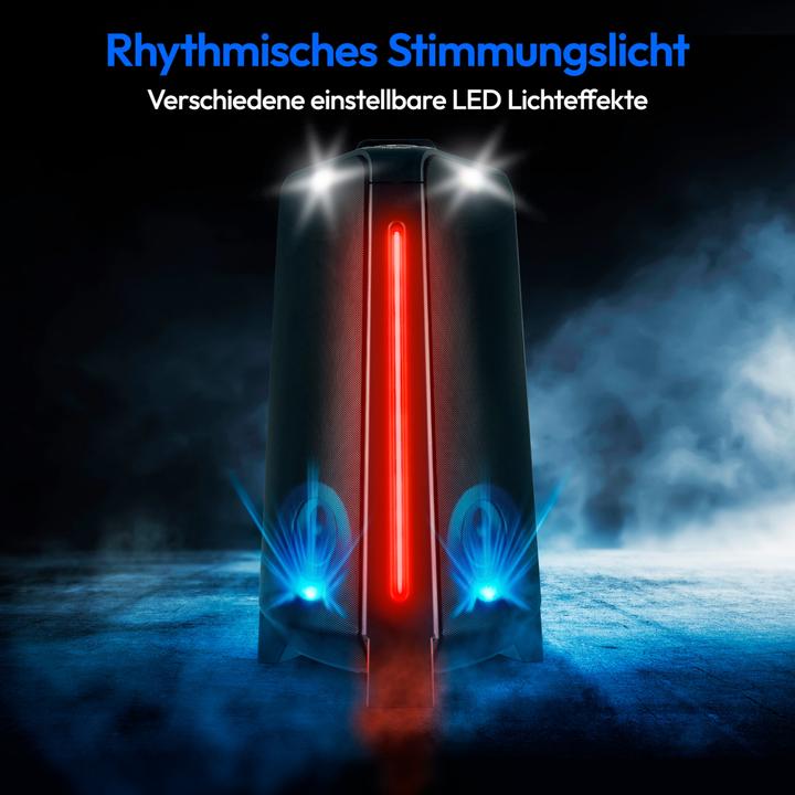 Productafbeelding Medion MD 43552 Feestluidspreker zwart (4 h, Elektrische stroom, Oplaadbare batterij)