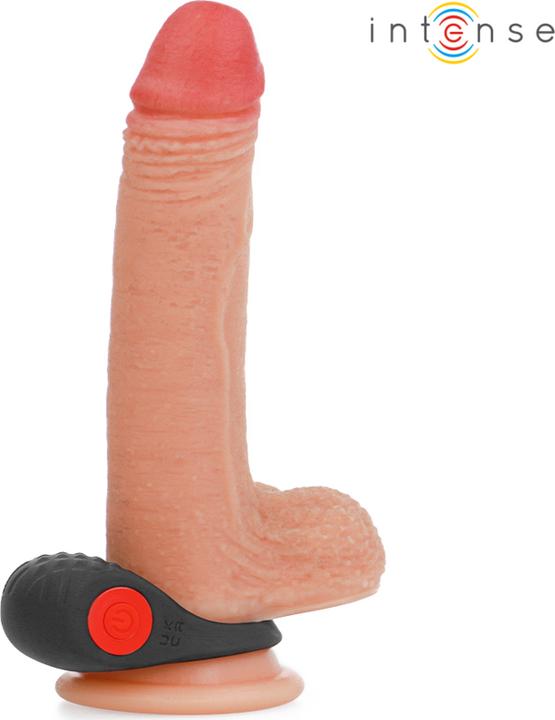 Actual product image Intense Clover Vibrator Penis Ring 10 Vibrations Black