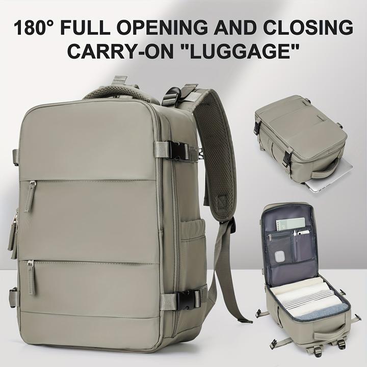 Only-Bags.Store Grossvolumiger Reiserucksack, Unisex-Mode-Tragegepäck mit 180°-Öffnung, geringes Gewicht, mehrere