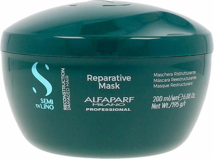 Actual product image Alfaparf Milano Semi di Lino Reconstruction Reparative Mask Color Safe Deep Conditioning Hair Mask f (250 ml)