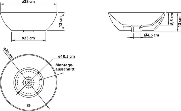 Actual product image Schulte Washbasin