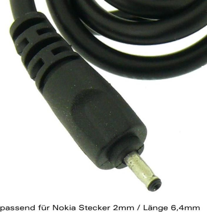 Immagine prodotto AccuCell Reise-Ladegerät Nokia 6070, 6101, 6111, 6136, Nokia AC-3, AC-4 (2,0mm Stecker) (6101, 6111, Nokia 6070)