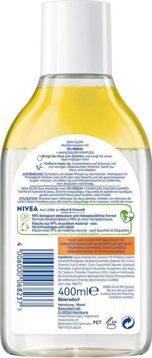 Actual product image NIVEA Skin Glow (Micelle water, 400 ml)