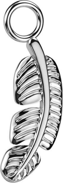 Star Piercing Anhänger silber Feder (Titan G23, ohne Messing)