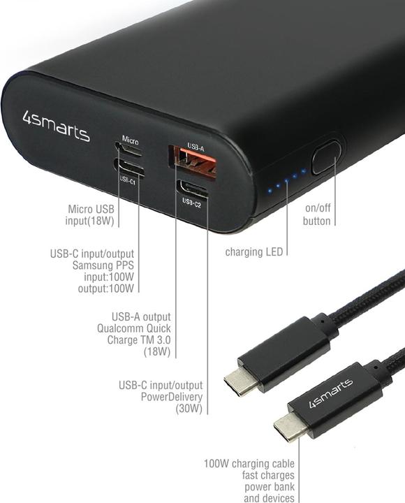 Produktbild 4smarts Enterprise 2 (20000 mAh, 130 W, 74 Wh)