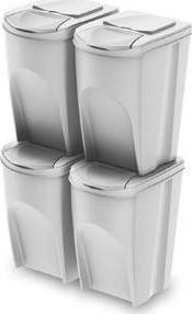Immagine prodotto GCS Kosz na śmieci Prosperplast Kosz na śmieci SORTIBOX 4 x 35l - popielaty (35 l)
