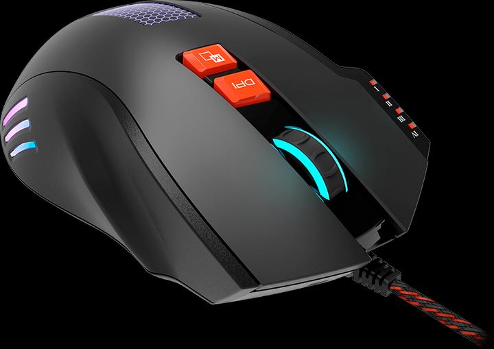 Actual product image Canyon for gaming Corax GM-5N, with 8 programmable buttons, Sunplus 6651 optical sensor, with RGB il (Cable)