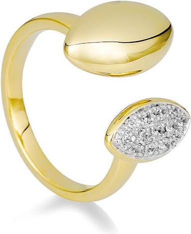 Breuning RING - BRILL. 0,175 Ct. H/si (61, 585/14 K Gold)