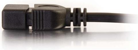 Produktbild C2G 2 m (6.6ft) Verlängerungskabel USB 2.0-A Stecker zu A-Buchse – Schwarz (2 m, USB 2.0)