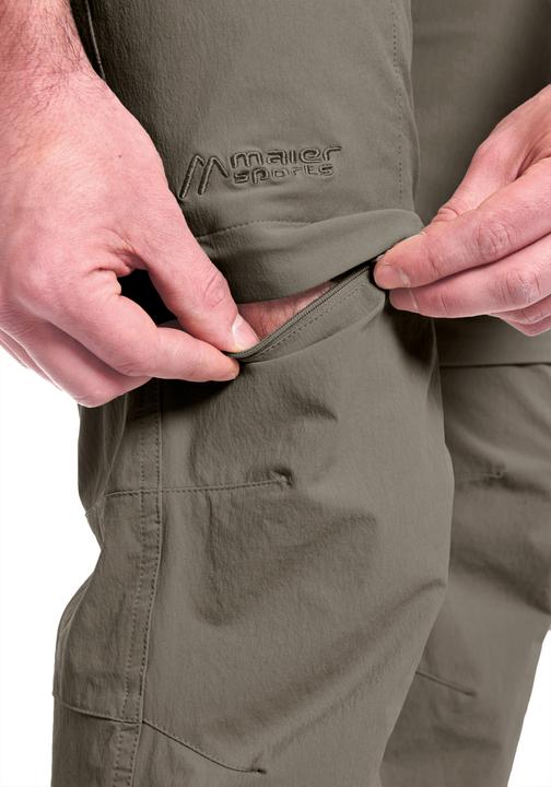 Produktbild Maier Sports Leichte Zip-Outdoorhose "Zillertal" Wanderhose Herren teak (L, XL)