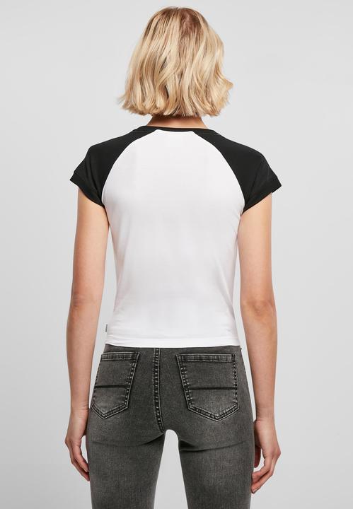 Image du produit Urban Classics Tee-shirt de base-ball rétro pour femmes Organic Stretch Short (4XL)