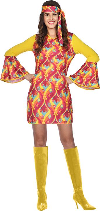 Actual product image Amscan Hippie Sunshine Lady ladies costume (W38/L40)