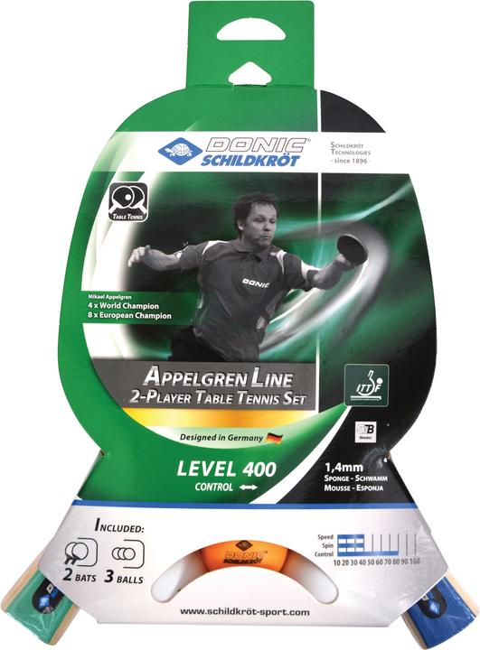 Donic Schildkröt Tischtennis Set Appelgren 400