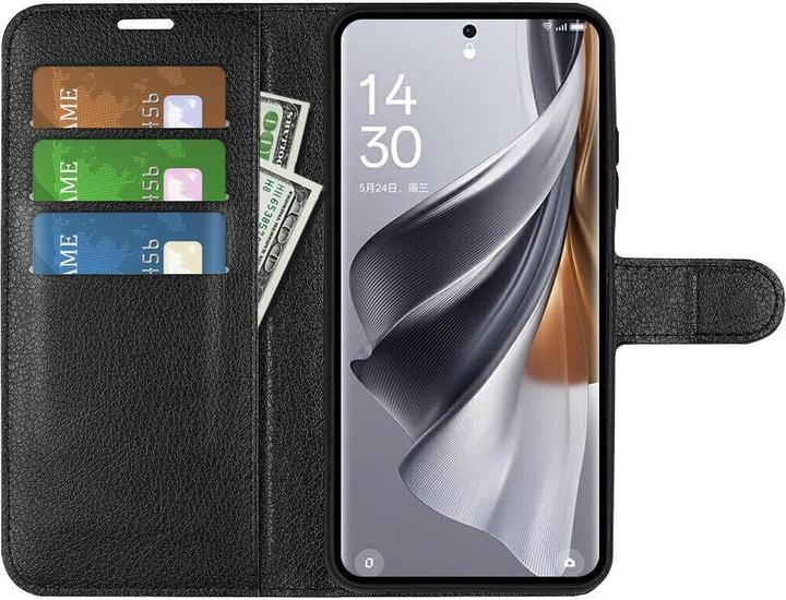 Actual product image Cover-Discount Oppo Reno10 / 10 Pro - Leather Case Cover black (OPPO Reno 10, Oppo Reno 10 Pro)