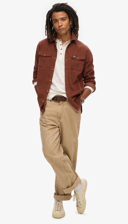 Actual product image Superdry Slub Ls Jersey Grandad Top (XXL)