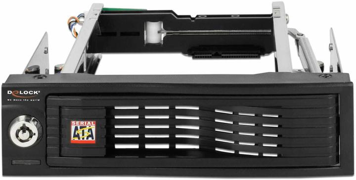 Produktbild Delock 5.25-Einbaurahmen 3.5 SATA HDD geschützt, Hot-Swap