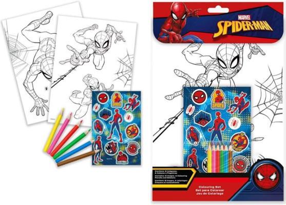 Actual product image Kids Licensing Spiderman colouring set with stickers