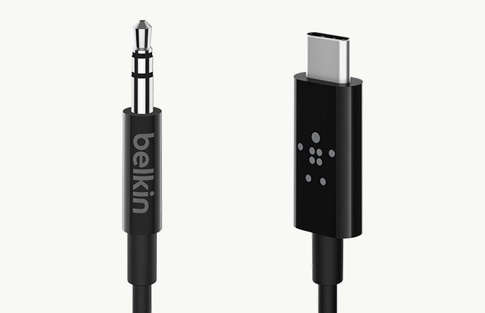 Produktbild Belkin RockStar 3,5mm - USB-C Kabel (1.80 m, 3.5mm Klinke (AUX))
