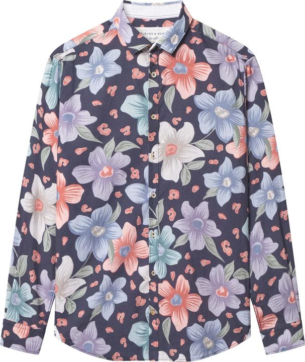 Colours & Sons Langarmhemd Shirt-Printed
