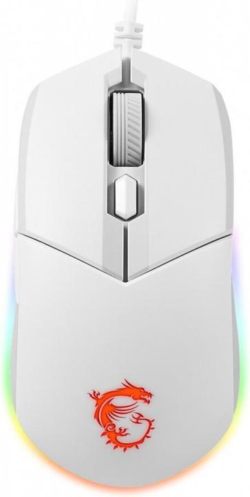 Actual product image MSI Clutch GM11 WHITE Gaming,USB (Cable)