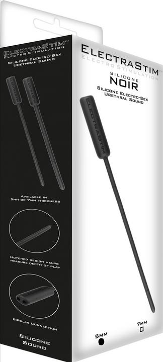 Actual product image ElectraStim Silicone Noir Flexible Sound 5mm