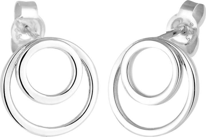 Elli Ohrringe Kreis Ringe Basic Geo Minimal 925 Sterling Silber (925er Sterling Silber)