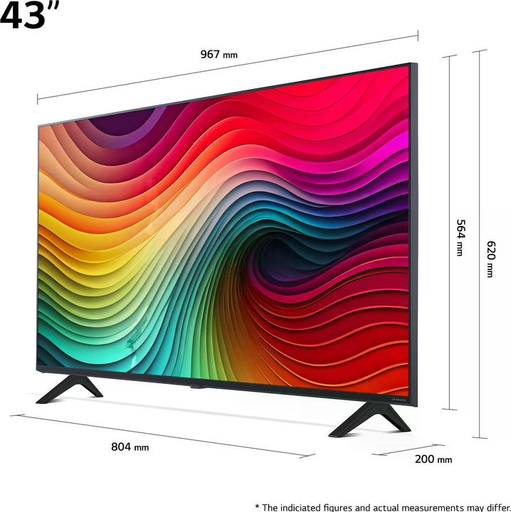 Actual product image LG 43NANO81T6A (43", NANO81, Nano-Cell, 4K, 2024)