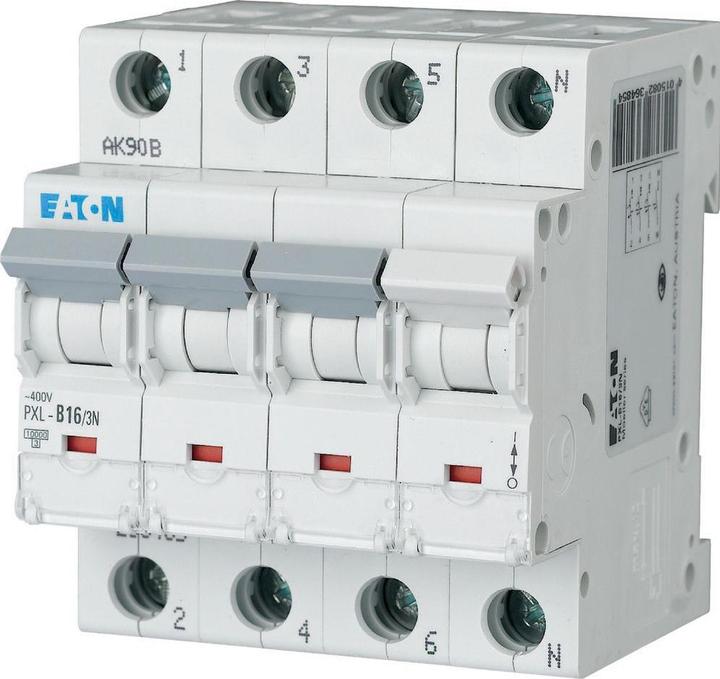 Produktbild Eaton MOE PXL-C16/3N LS-Schalter C-Char 16A, 3p+N