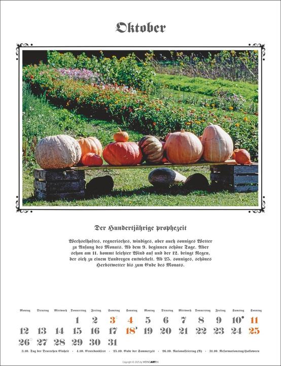 Produktbild Der Hundertjährige Kalender 2026 (30 x 39 cm, Deutsch)