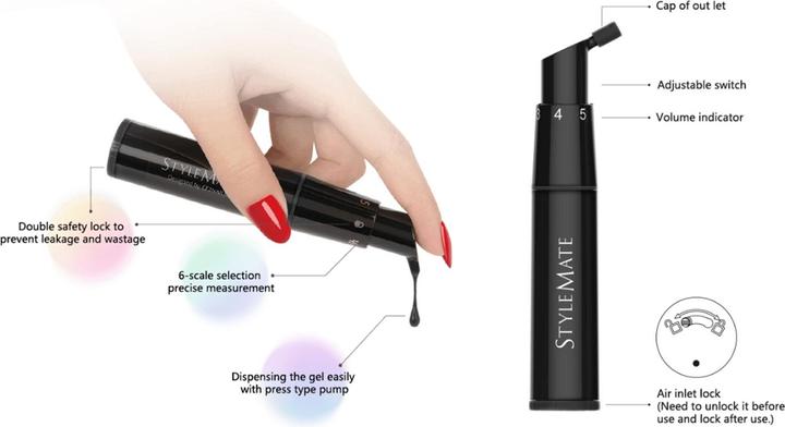 Produktbild Trisa Gelfarbe Stylemate Schwarz (Nagellacktrockner, Schwarz)