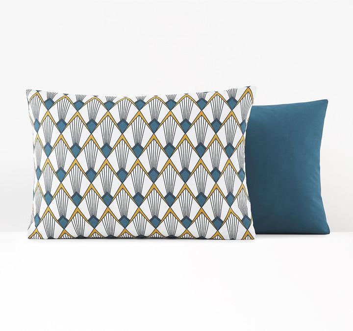 Actual product image La Redoute Interieurs Elisa Bleu (Pillowcase, 63 x 63 cm)