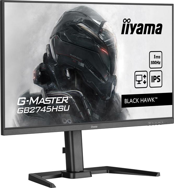 Actual product image iiyama GB2745HSU-B1 G-Master 68.58cm 27inch ETE IPS FHD Black Hawk 100Hz 250cd/m2 1ms HDMI DP USB-HU (1920 x 1080 pixels, 27")