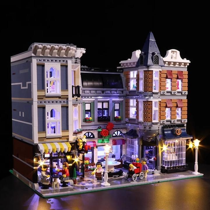 Produktbild BrickBling LED Licht Set für LEGO - Creator Expert - Stadtleben (10255) inkl. Fernbedienung