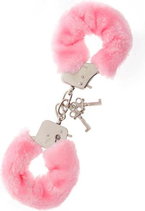 Actual product image NMC Metal Handcuff with Plush Pink