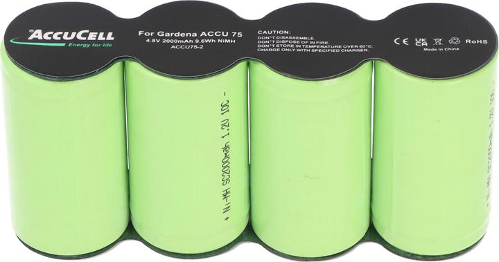 Actual product image AccuCell Akku Gardena ACCU 75, ACCU75 mit Lötfahnen