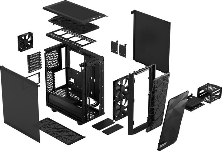 Produktbild Fractal Meshify 2 Compact Black TG Dark (mATX, Mini-ITX, ATX)