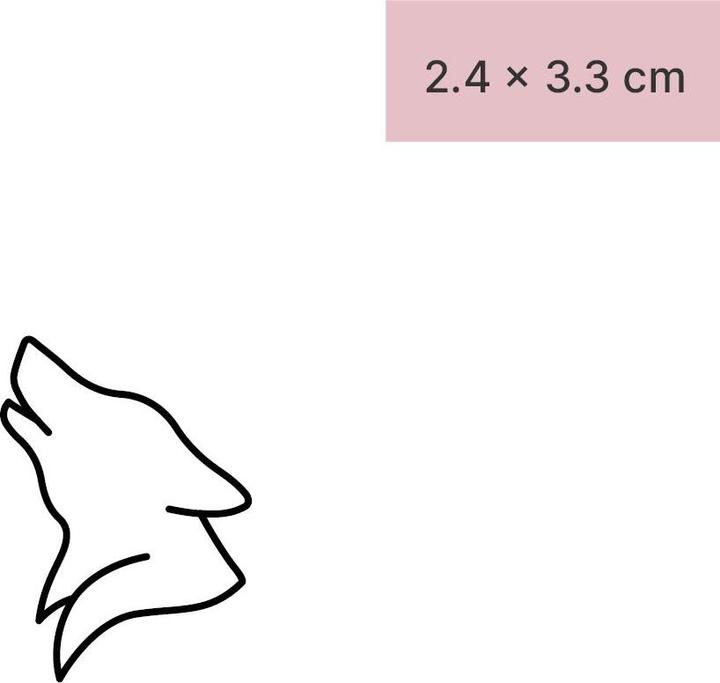 Immagine prodotto minink Tatuaggio temporaneo - Testa di lupo