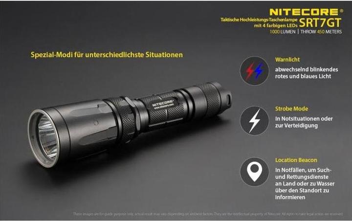 Actual product image Nitecore Srt7gt (15.80 cm, 1000 lm)