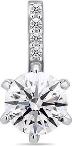 Brilio Silver - Charming sterling silver pendant with PT60W zircons (Metall)