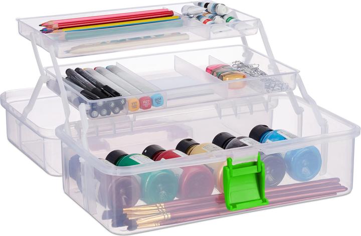 Image du produit Relaxdays Boîte en transparente (33 x 19.5 x 14 cm)
