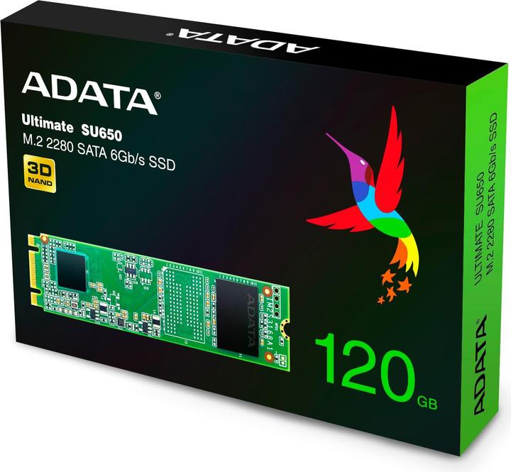 Produktbild Adata Ultimate SU650 - 120 GB SSD - intern - M.2 2280 (120 GB, M.2)
