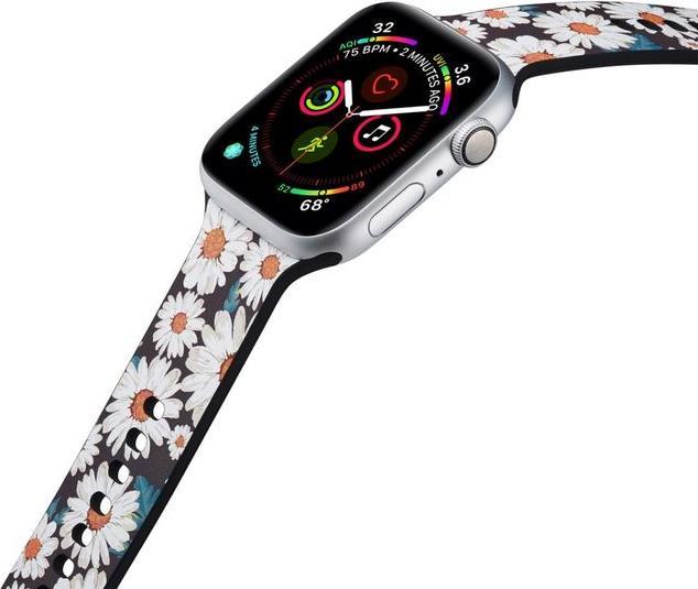 Actual product image MU Style BO Silicone Bracelet with Subject (45 mm, 44 mm, 42 mm, Silicone)