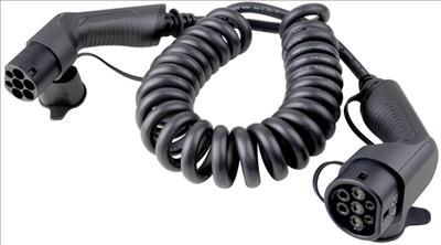 EB Troller Ladekabel Elektroauto 5m 3L 11kW 16A Spiral (Typ 2, 11 kW, 16 A, 5 m)